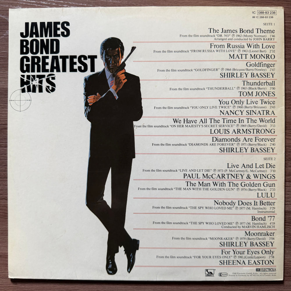 James Bond Greatest Hits (Германия 1981г.)