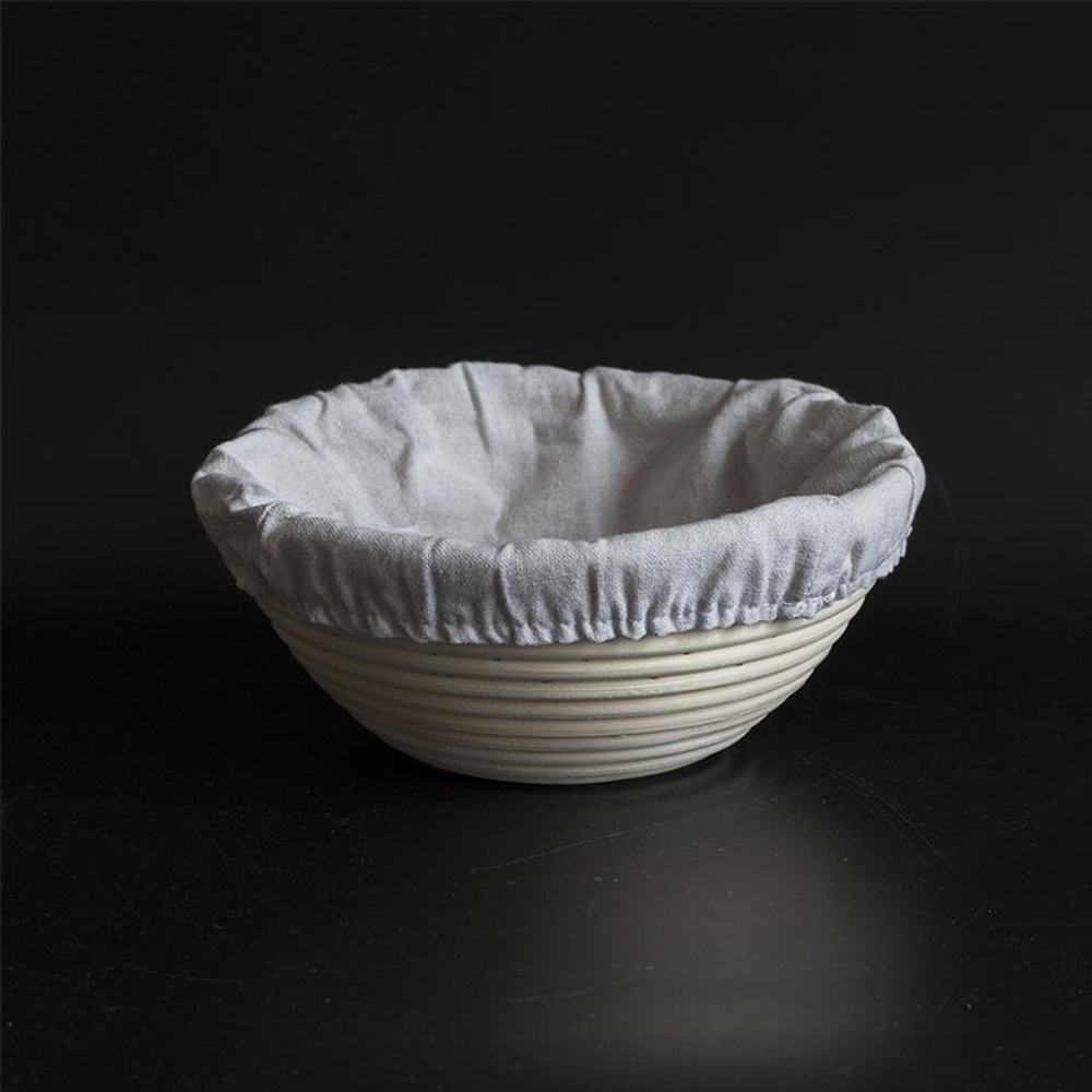 Круглая корзинка для расстойки из ротанга S, 20 см, до 500г теста