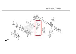 24213-KZZ-900. FORK, R. GEARSHIFT. HONDA