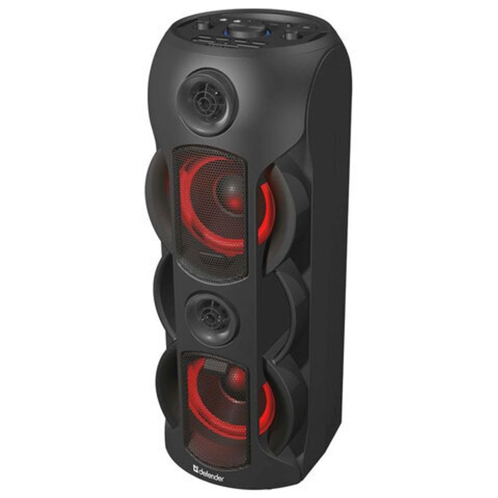 Колонка портативная DEFENDER G78, 2.0, 70 Вт, Bluetooth, FM-тюнер, microSD, чёрная, 65178