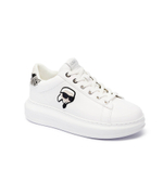 Кожаные кроссовки Karl Lagerfeld - белый(KL62528F)
