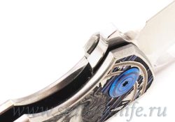 Нож TFK Stone Verso Crow M398 Mirror Titanium Carvingфотография - 7