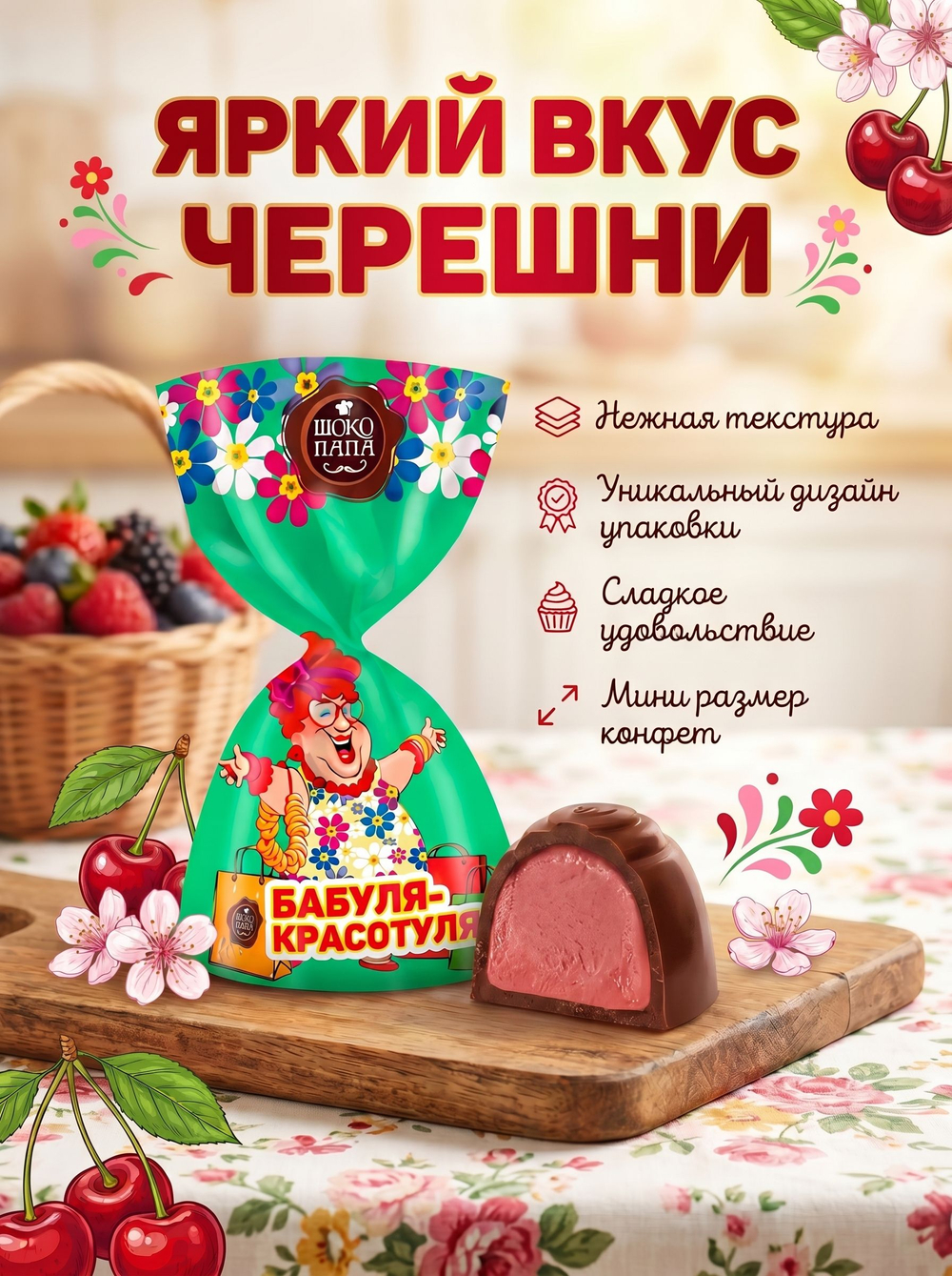 Конфеты мини "С ЛЁГКИМ ЖАРОМ!" 1 кг.