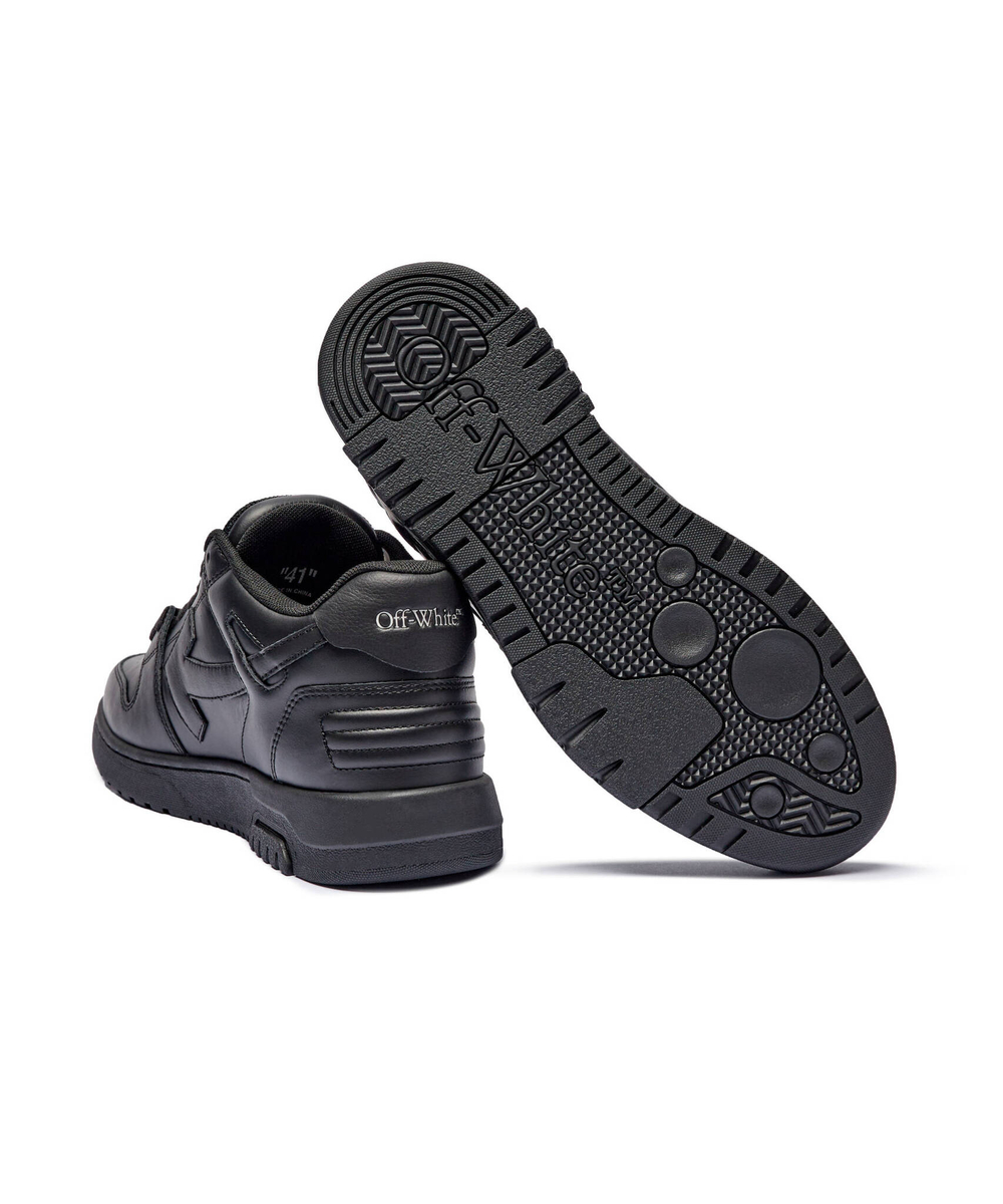 Кожаные кроссовки out of office OFF-WHITE - черный(OMIA189C 99LEA012)