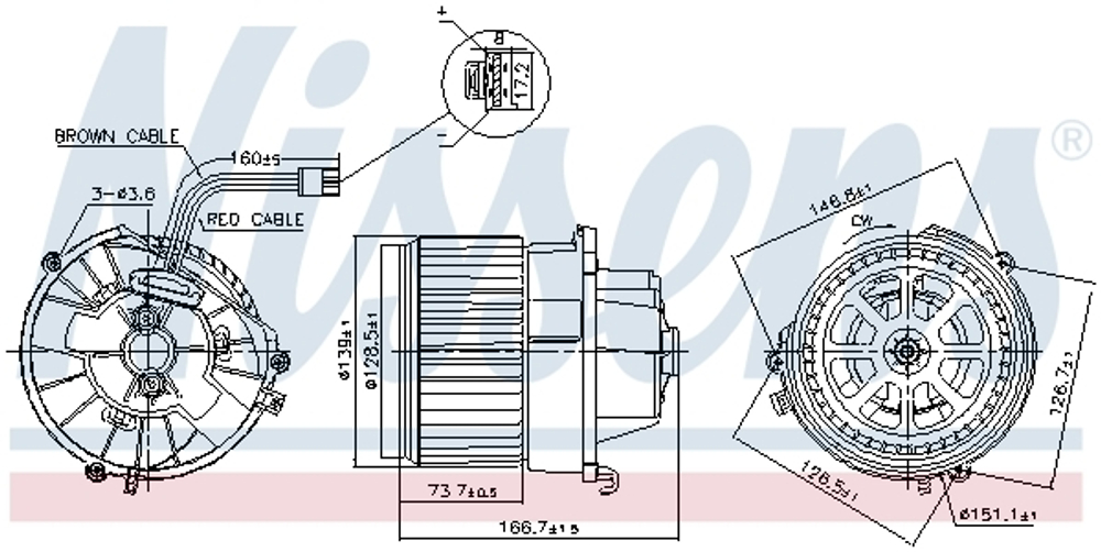NISSENS - 87599-NIS - Interior Blower
