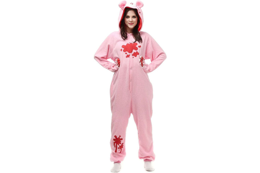 Кигуруми Funfur Fleece Розовый медведь S