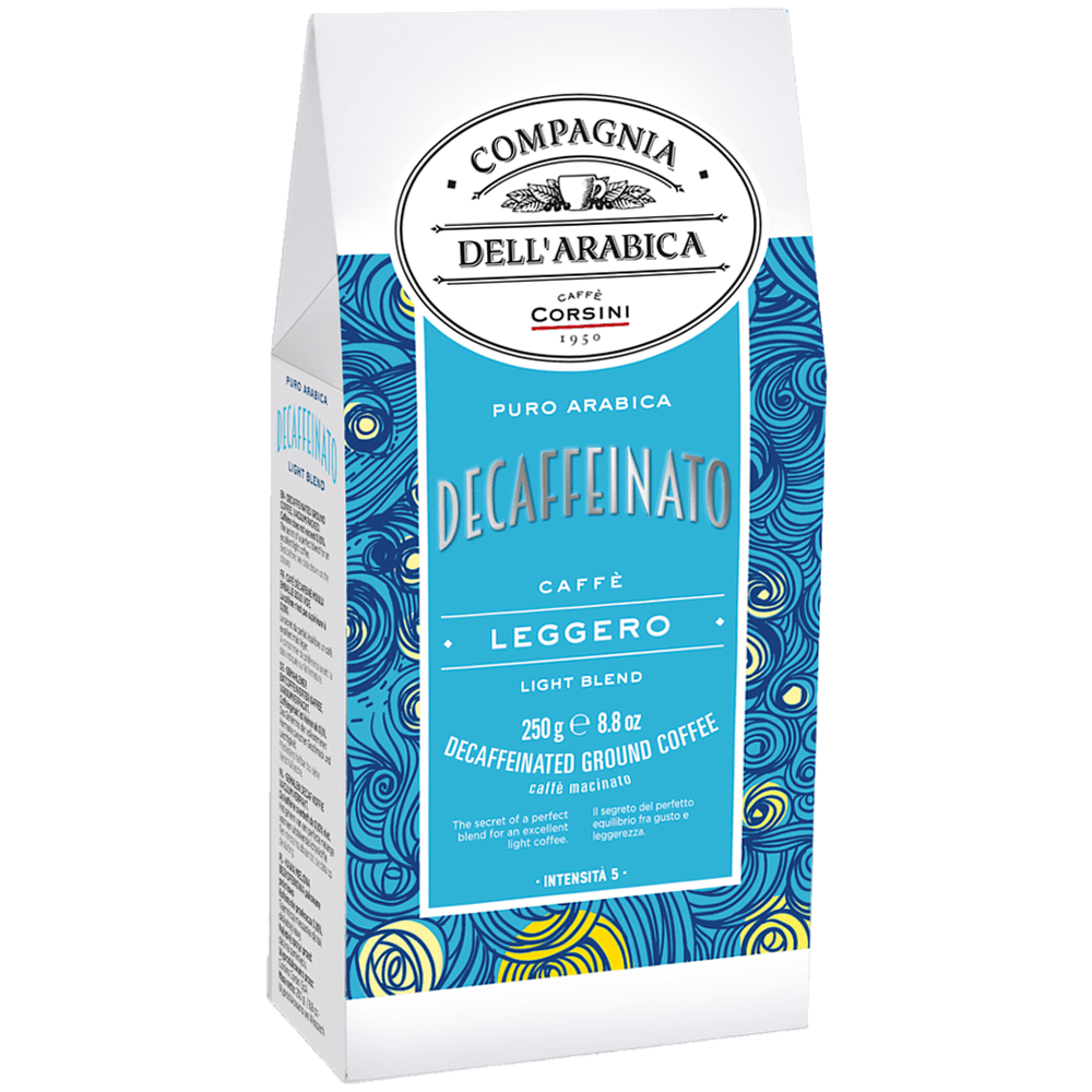 Кофе молотый Puro Arabica Decaffeinato, 250 гр.
