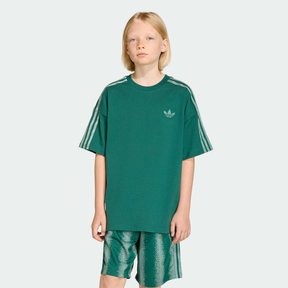 Adidas Свободная футболка Minecraft, зеленый