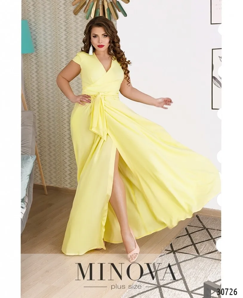 Платье 8573-1-желтый Minova