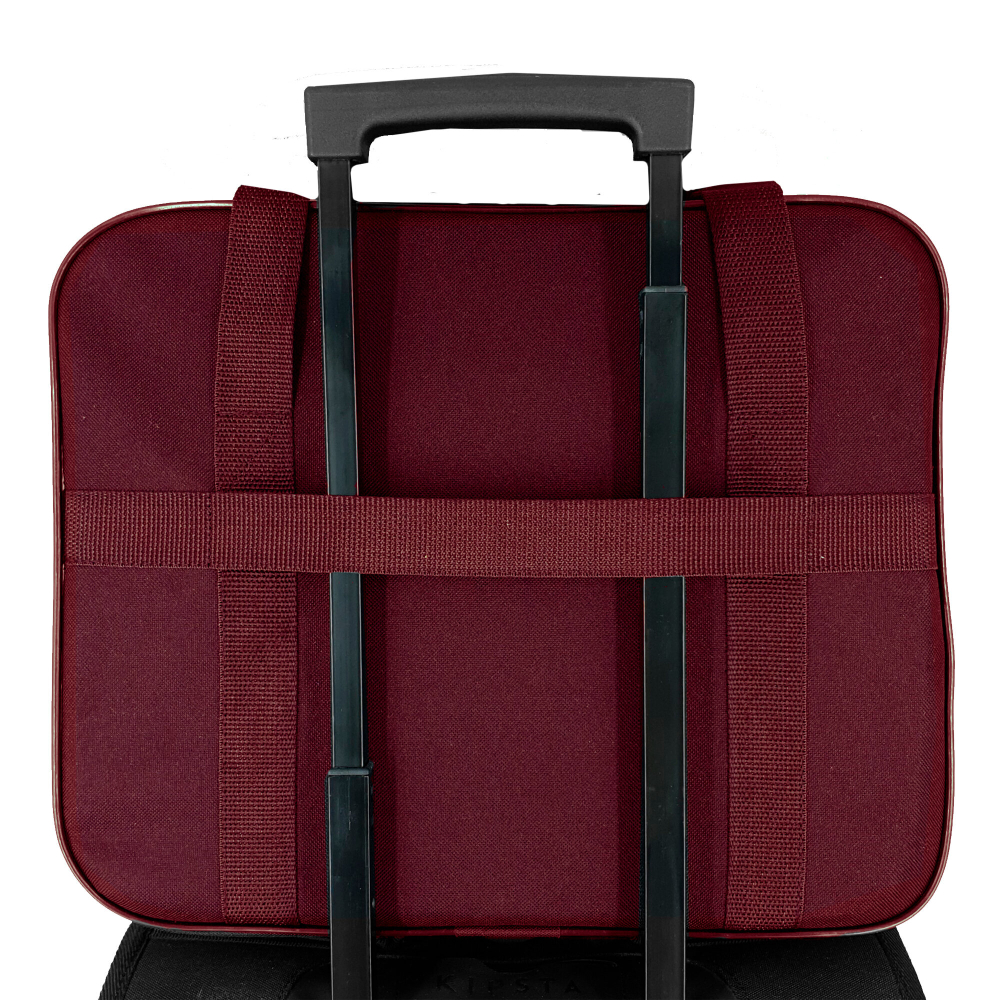 Сумка дорожная для ручной клади Pobedabags Стандарт плюс вишневая 36 x 30 x 27 см