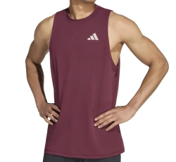 Мужская теннисная футболка Adidas Sleeveless - maroon
