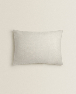 ZARA HOME ОДНОТОННЫЙ ЧЕХОЛ ДЛЯ ДЕКОРАТИВНОЙ ПОДУШКИ, СВЕТЛО-БЕЖЕВЫЙ
