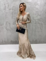 шикарное золотистое макси платье с пайетками + plus size
