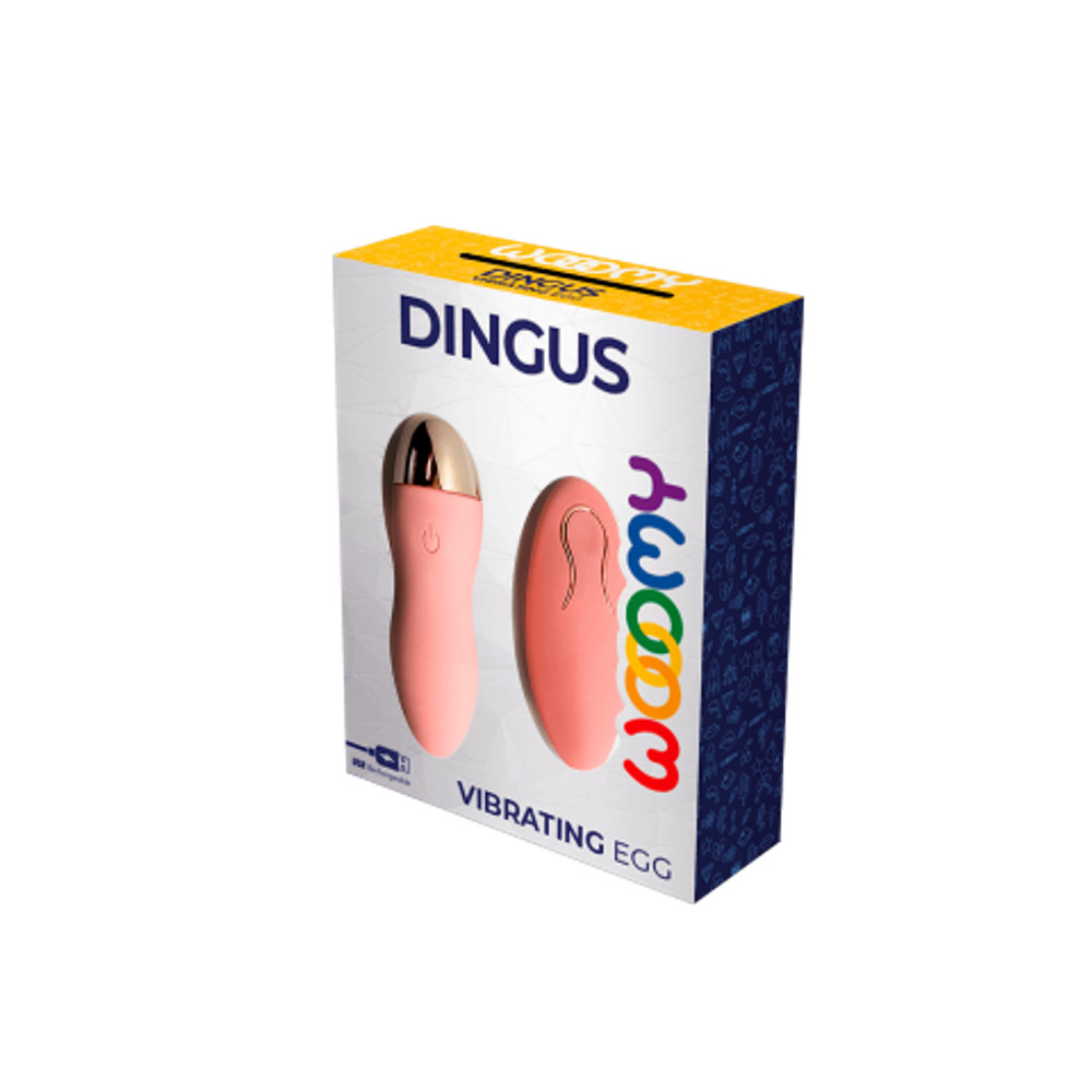 Виброяйцо с пультом ДУ Dingus от WOOOMY (8,4* 2,9 см.)