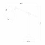 Настольная лампа Arte Lamp BRACCIO A2054LT-1WH