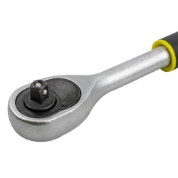 Трещотка реверсивная с резиновой ручкой 1/4''(L-155мм, 24зуб) WMC TOOLS WMC-80222(80224)