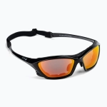 Спортивные очки OCEAN Lake Garda Matt Black / Revo Orange Polarized lenses