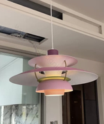 Pendant design lamp PH 5 by Louis Poulsen (Pink)