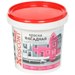 Краска фасадная полиакриловая Ореол Дисконт матовая белая 1,5 кг