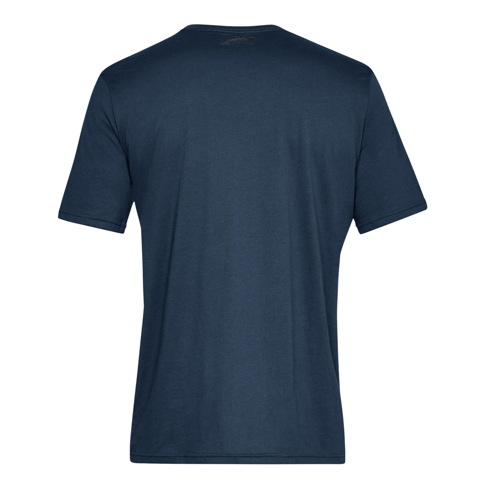 Мужское теннисное поло Under Armour Sportstyle Left Chest T-Shirt Men - Dark Blue, Black