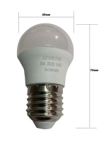 Светодиодная Led Лампа G45 E27 8W шар 2шт