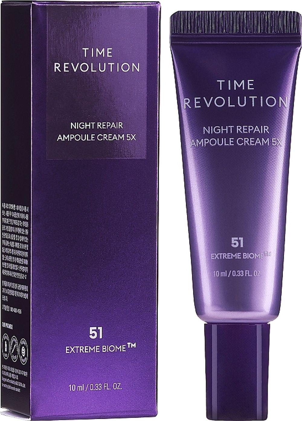 MISSHA Крем для лица Time Revolution Night Repair Ampoule Cream 5X (10мл)
