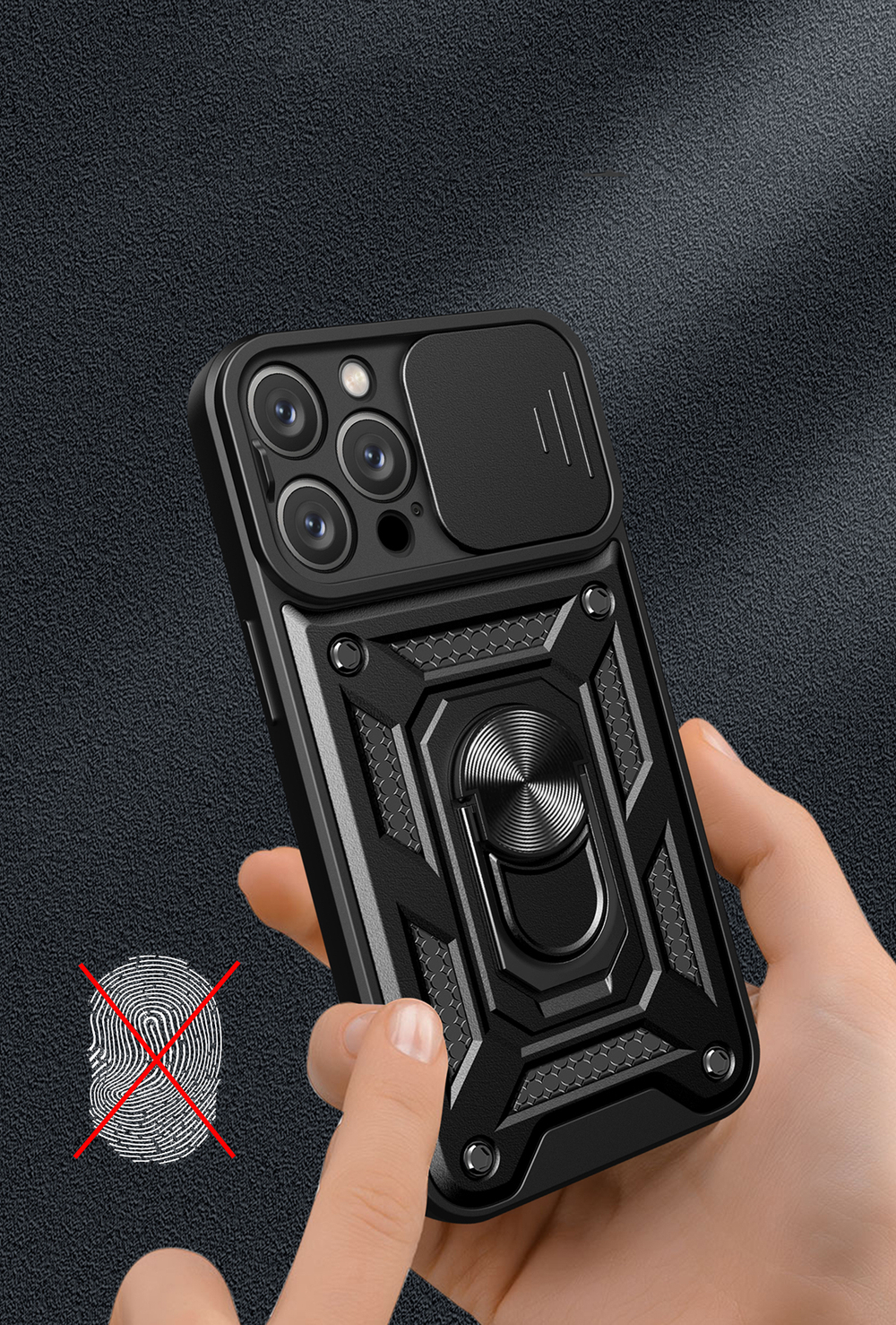 Чехол с кольцом Bumper Case для iPhone 15 Pro