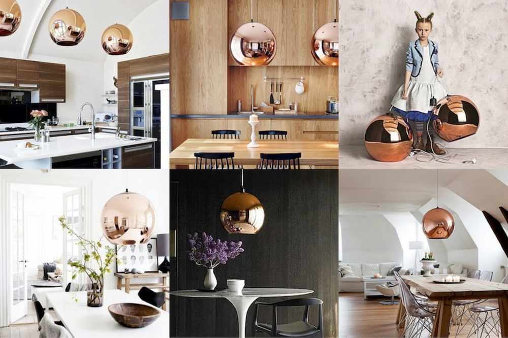 Pendant design lamp Copper Shade by Tom Dixon (Silver)