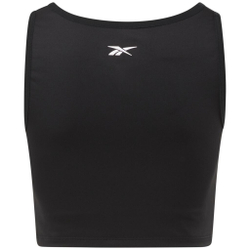 Женский топ теннисный Reebok Studio Ruched Cropped Tank Top W - черный