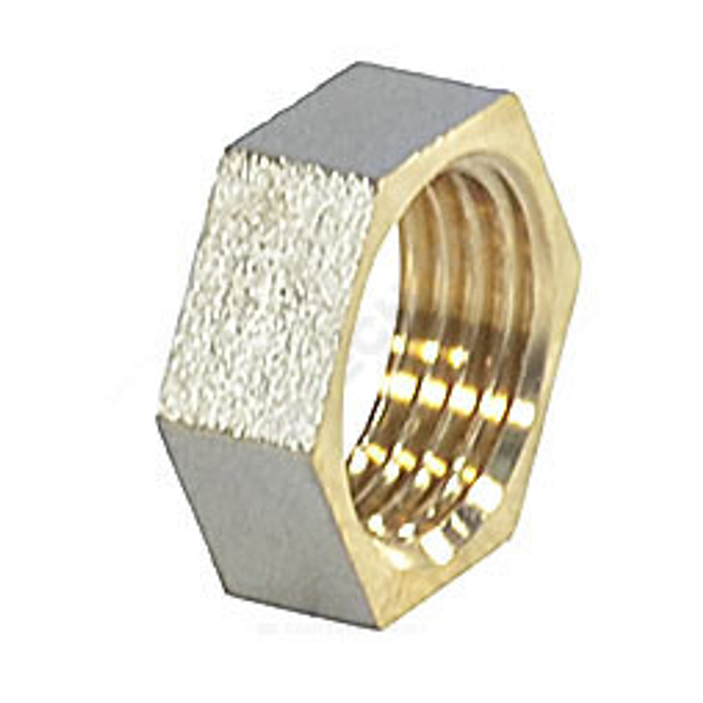 Контргайка латунь никель Ду 40 (1 1/2") ВР 9020 ГОСТ 32585-2013 Aquasfera 9020-05