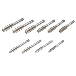 Набор метчиков метрический 10пр.(М6х1, М7х1, М8х1/1.25, М10х1/1.25/1.5, М12х1.25/1.5/1.75) JBC JBC-C010-1T