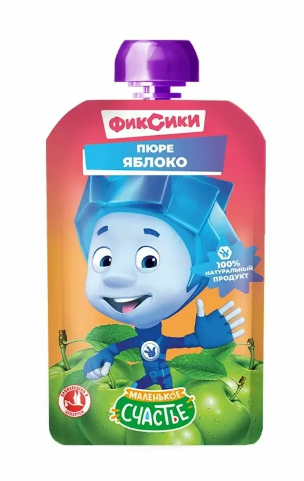 Пюре фруктовое Фиксики Яблоко, 90 г
