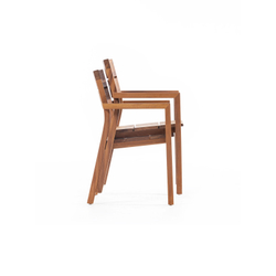 DUBAI Chair кресло деревянное, массив ироко
