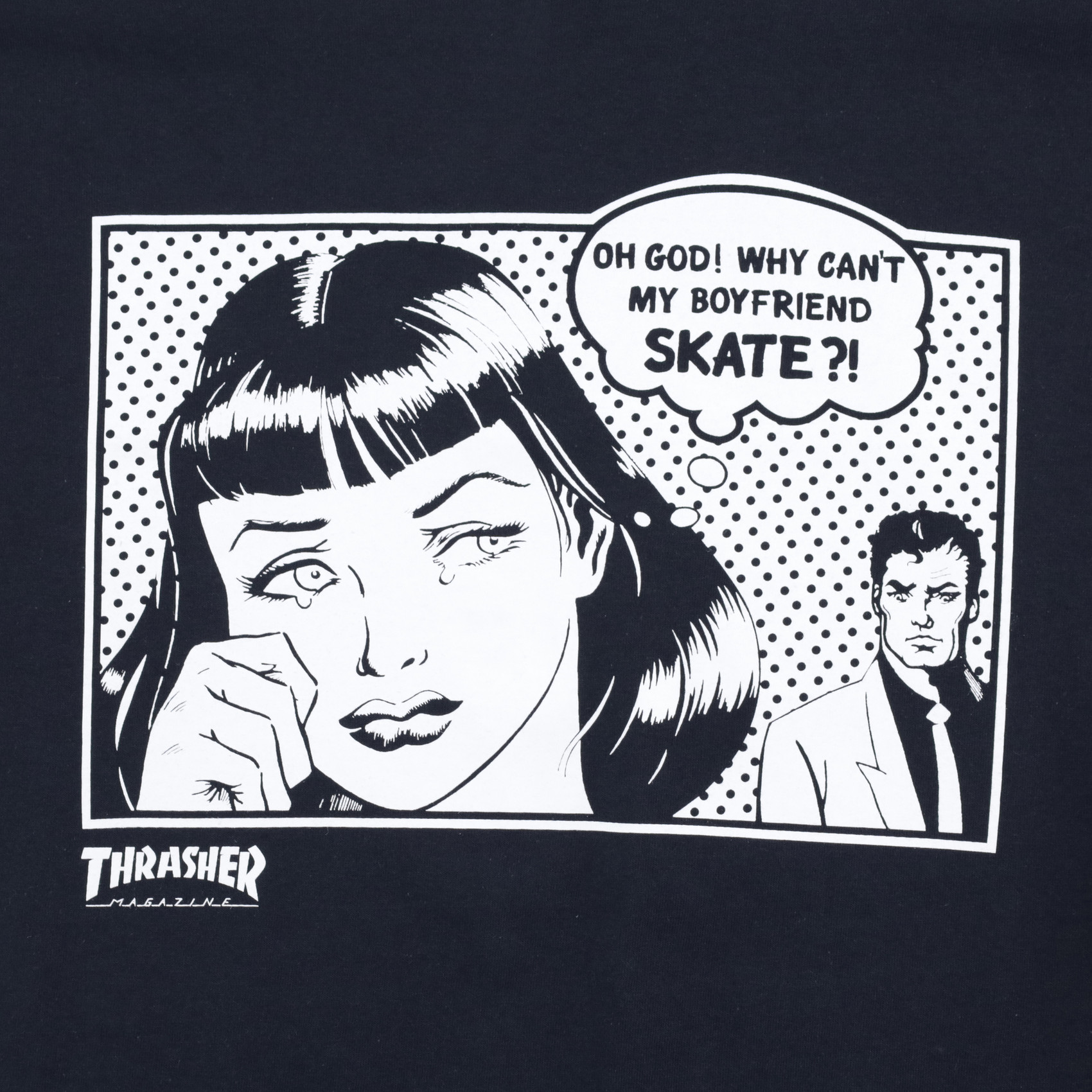 Футболка Thrasher Boyfriend (black) артикул: - купить в магазине Дайс