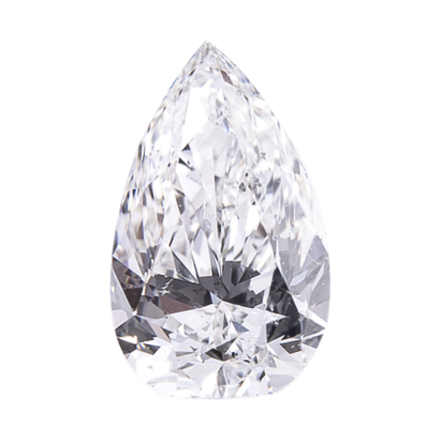 Бриллиант (груша 6.4 х 3.8мм, 0.34 ct, 6/7а)
