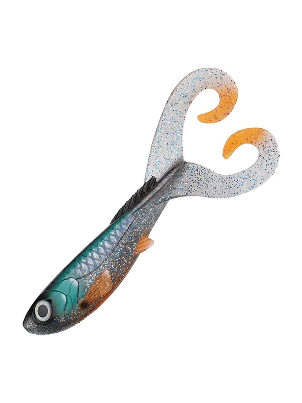 Приманка мягкая твистер Abu Garcia Beast Twin Tail, 210 мм, 4 шт, Red Tiger