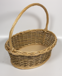 Корзинка овальная подарочная, арт. NO430GRW, 43х30х13 см, высота с ручкой 37 см