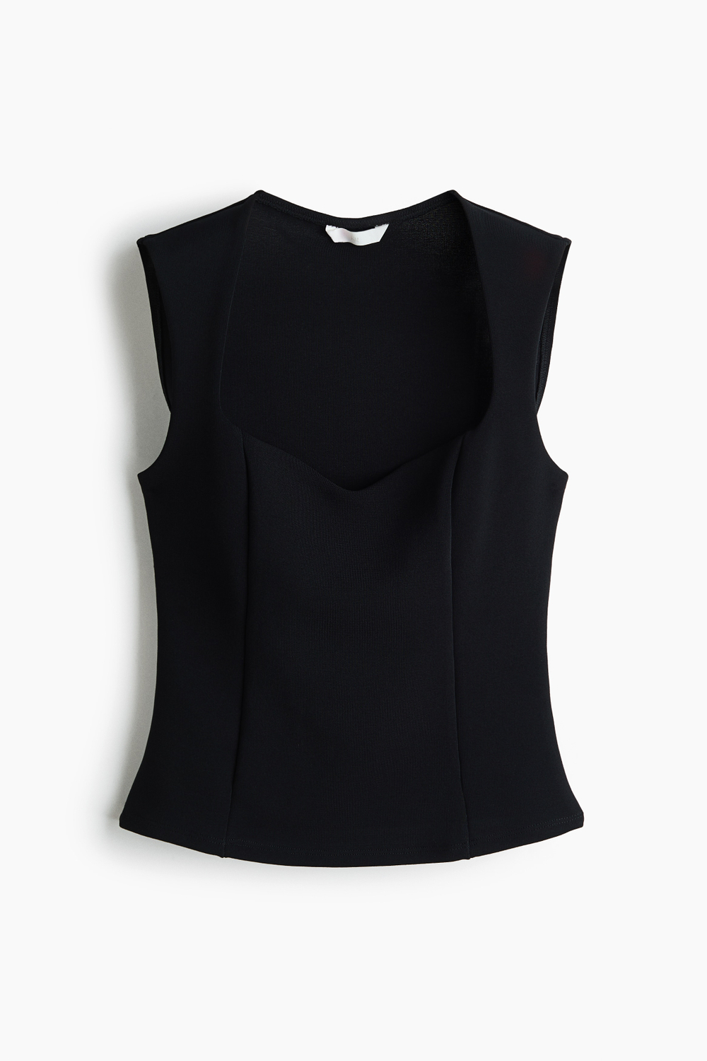 Топ без рукавов из джерси интерлок - H&M