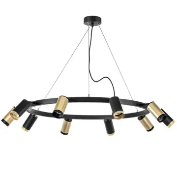 Люстра подвесная 10*GU10 LR02040537570 черный/золотой Rullo Lightstar