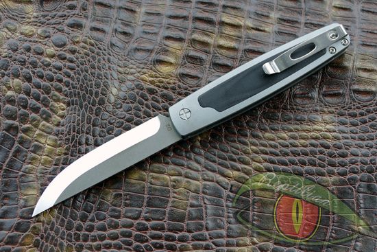 Складной нож выкидной Steelclaw Гридень-1 c клинком из стали D2, рукоять G10 / алюминий
