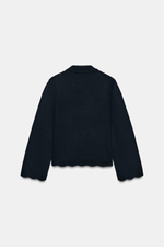 КАРДИГАН С ВОЛНИСТЫМ КРАЕМ — ZARA