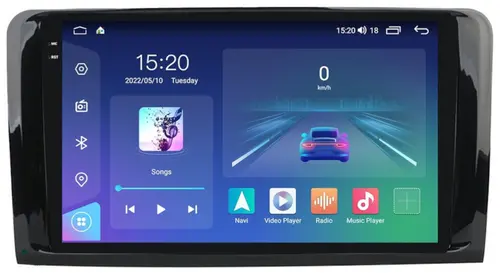 Магнитола для Mercedes-Benz ML (W164), GL (X164) 2005-2012 - Parafar PF213U2K на Android 13, Быстрая, QLED+2K, CarPlay, 4G SIM-слот