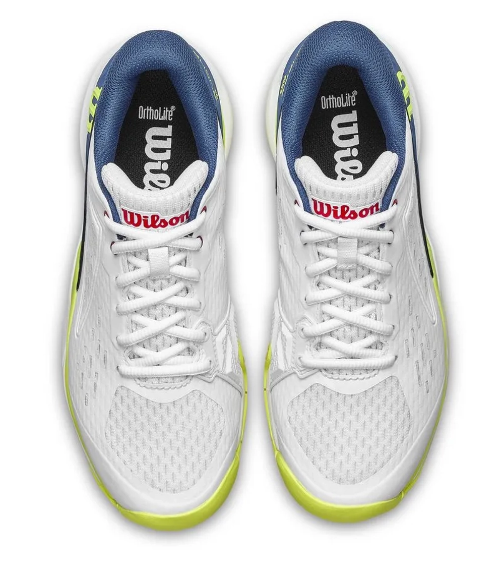 Детские Кроссовки теннисные  Wilson Rush Pro Ace JR - snow white/snow white/ensign blue