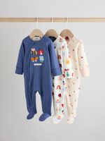 Комбинезон / Cлип для малышей Next AW2-293, 3 шт., Темно-синий, Молочный