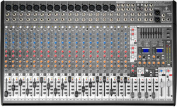 BEHRINGER SX2442FX микшер, 16 моновходов, 4 стерео, 4 AUX-шины, 4 подгруппы, 2 процессора эффектов