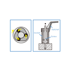 KING TONY (9TD401-08M) Шпильковерт 1/2", 8 мм, эксцентриковый