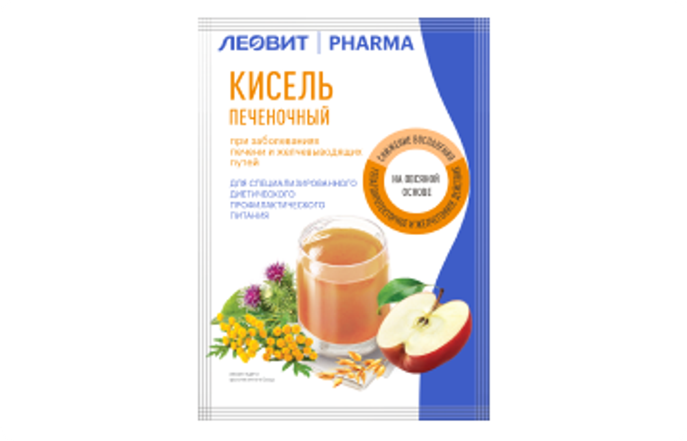 Кисель Леовит Печеночный PHARMA 20гр*5шт в упаковке