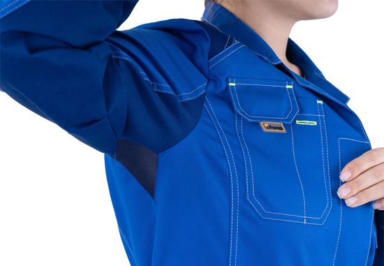 Халат «Турбо SAFETY» женский васильковый
