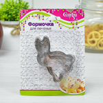 Форма для выпечки печенья 3шт "Зайчик", металл