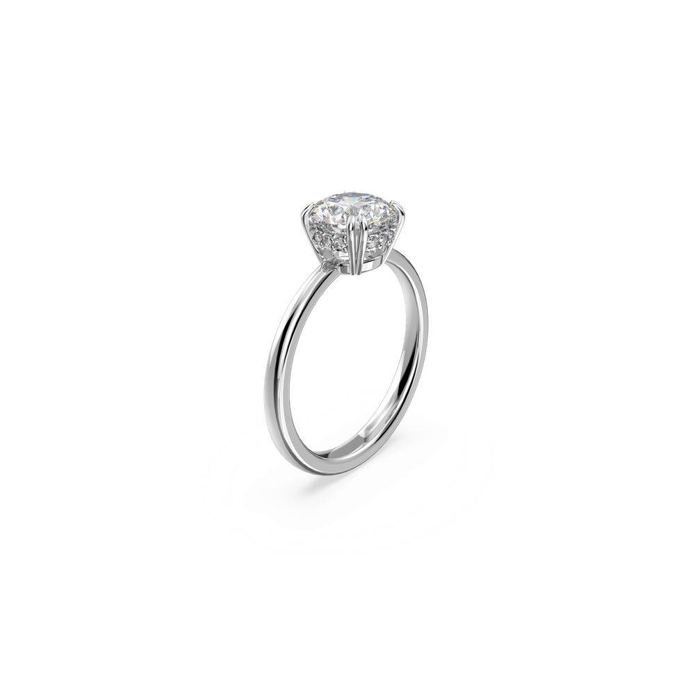 CONSTELLA:RING RND S WHITE/RHS 52